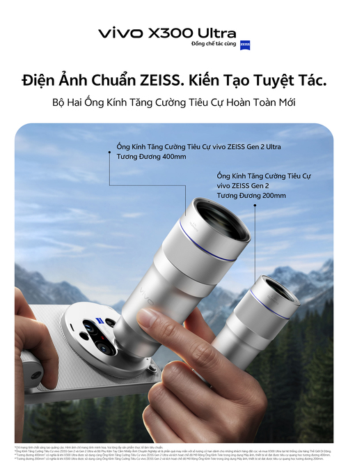 Vivo X300 Ultra chính thức mở bán tại Việt Nam với tham vọng lớn về nhiếp ảnh di động