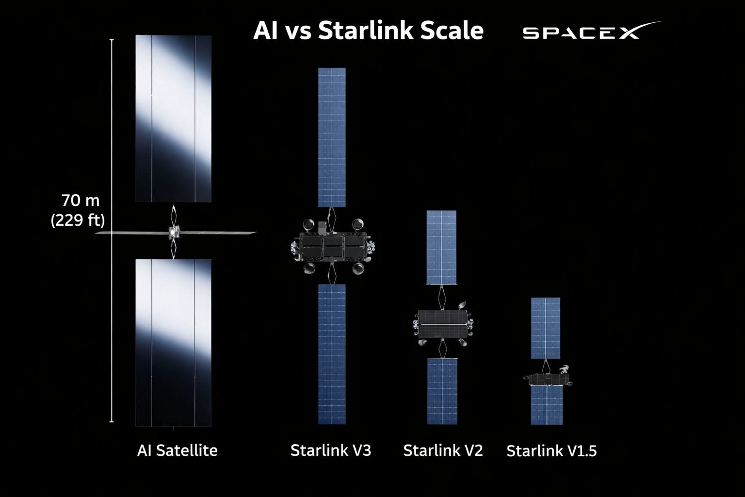 Mặt đất ngày càng chật chội, SpaceX tính đưa cả máy chủ AI lên trời: sải cánh 70m, chạy chip NVIDIA- Ảnh 2.